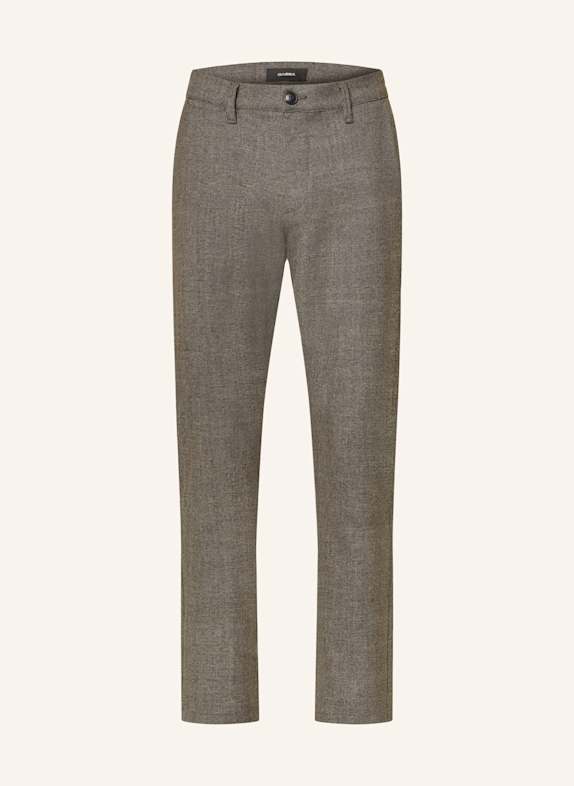 GABBA Chino PAUL Slim Fit DARK BROWN