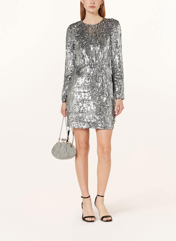SELECTED Femme Cocktailkleid mit Pailletten SILBER