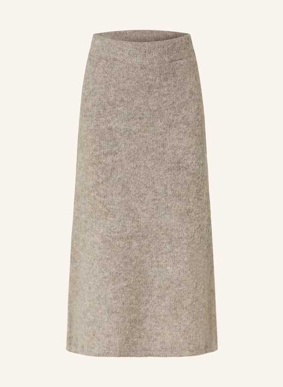 SELECTED Femme Strickrock mit Alpaka HELLBRAUN