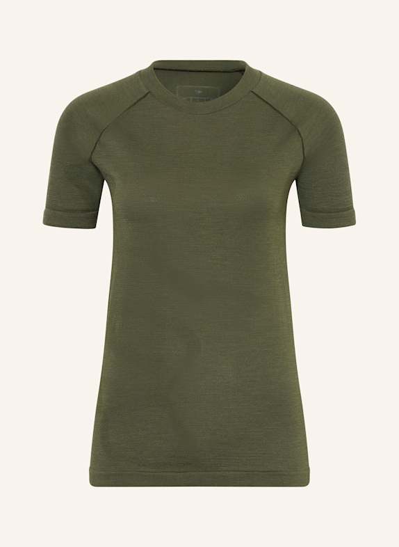Y-3 Laufshirt RUNNING FITTED DUNKELGRÜN