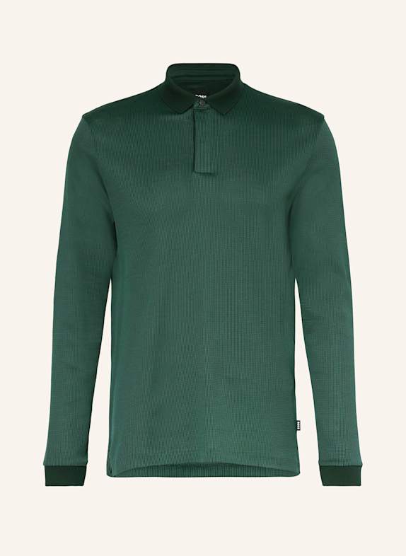BOSS Koszulka polo z piki PADO regular fit CIEMNOZIELONY