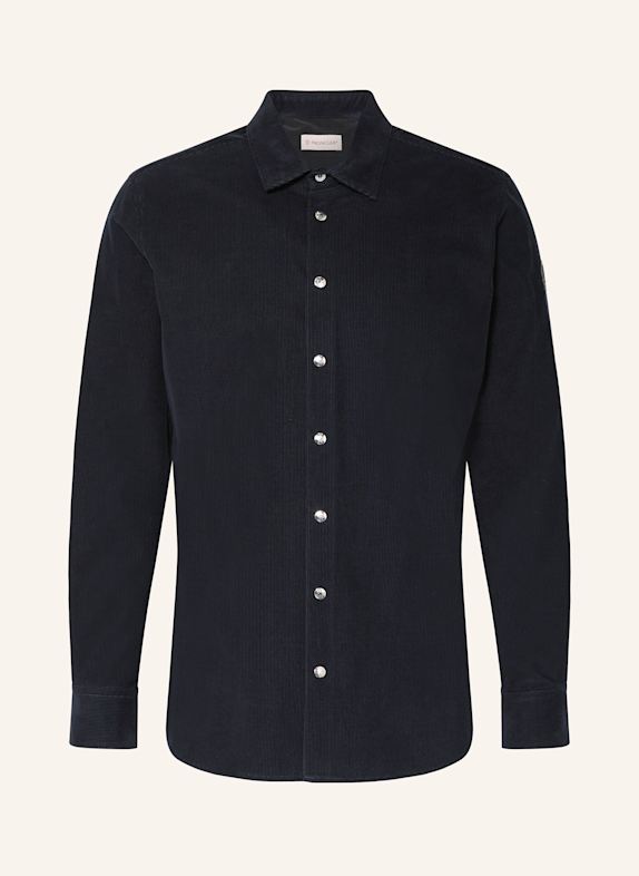 MONCLER Cordhemd Regular Fit DUNKELBLAU