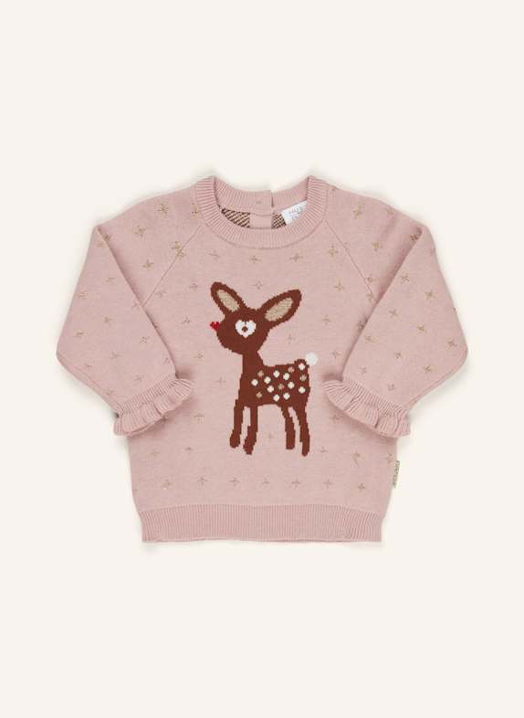 HUST and CLAIRE Pullover HCPUSLE mit Glitzergarn ROSÉ/ BRAUN