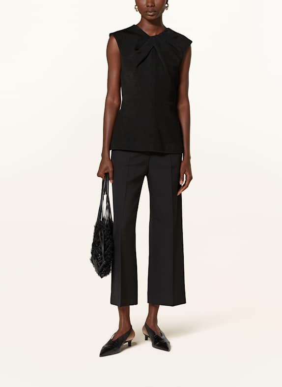 JIL SANDER Gebreide top ZWART