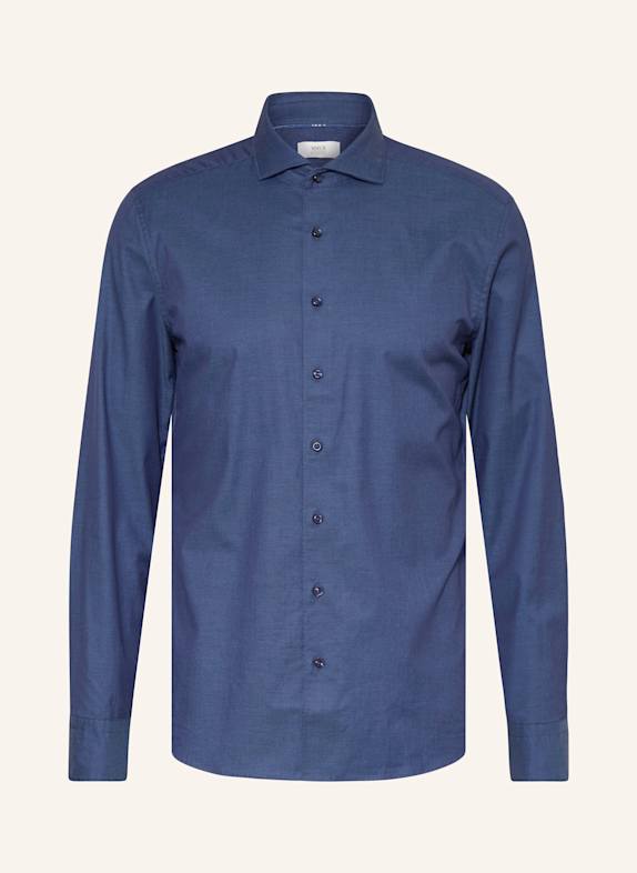 1863 by ETERNA Hemd Slim Fit in Jeansoptik DUNKELBLAU