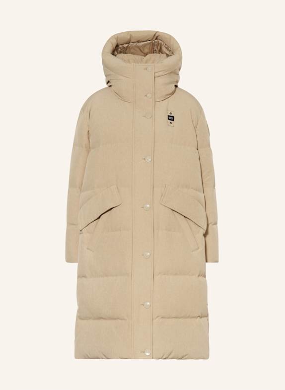 Blauer Daunenmantel LUCY BEIGE