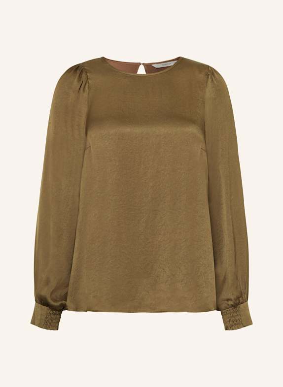 summum woman Blusenshirt aus Satin KHAKI
