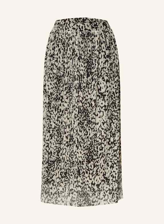 MSCH COPENHAGEN Plisseerock MSCHDONETTE ILLENORA aus Mesh BEIGE/ SCHWARZ