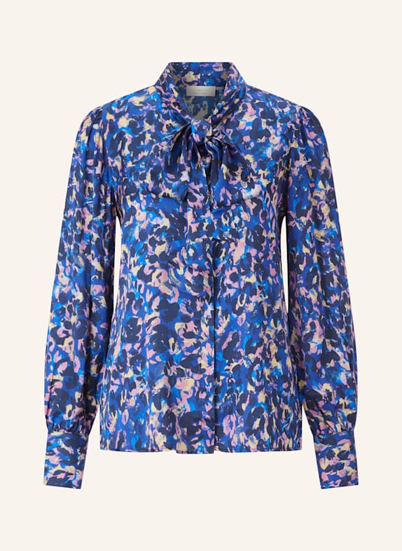 rich&royal Hemdbluse mit Schluppe DUNKELBLAU/ BLAU/ ROSÉ