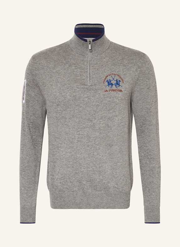 LA MARTINA Half-zip sweater GRAY