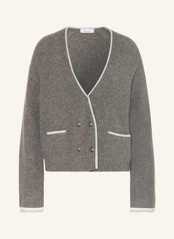 Princess GOES HOLLYWOOD Strickjacke mit Cashmere und Glitzergarn GRAU