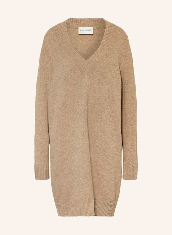 CLOSED Strickkleid BEIGE