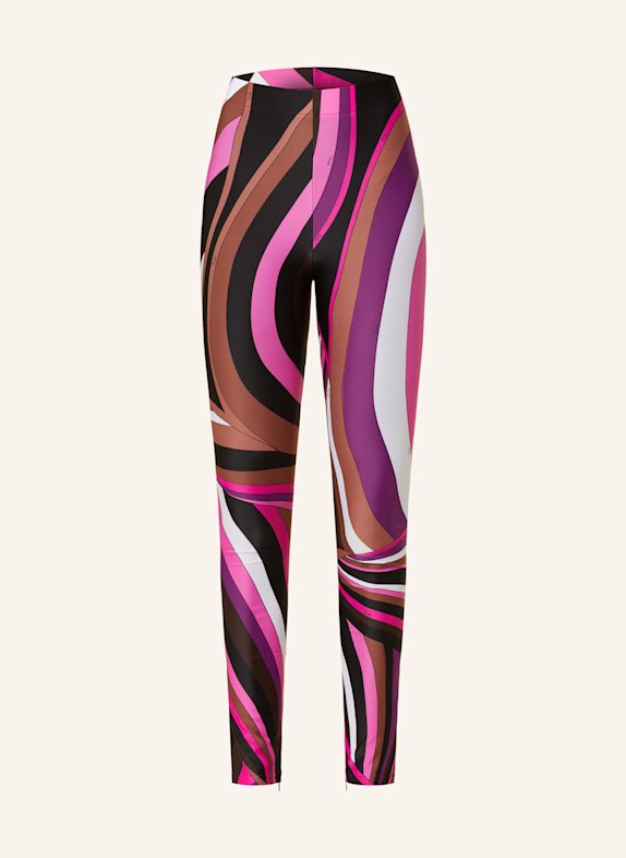 PUCCI Tights BRAUN/ PINK/ SCHWARZ