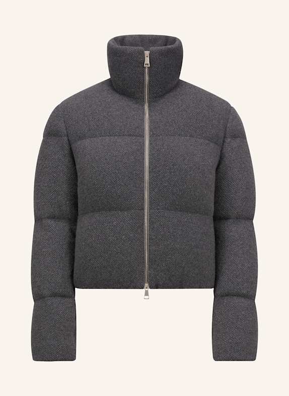 MONCLER Kurtka puchowa BREZE z mieszanki materiałów SZARY