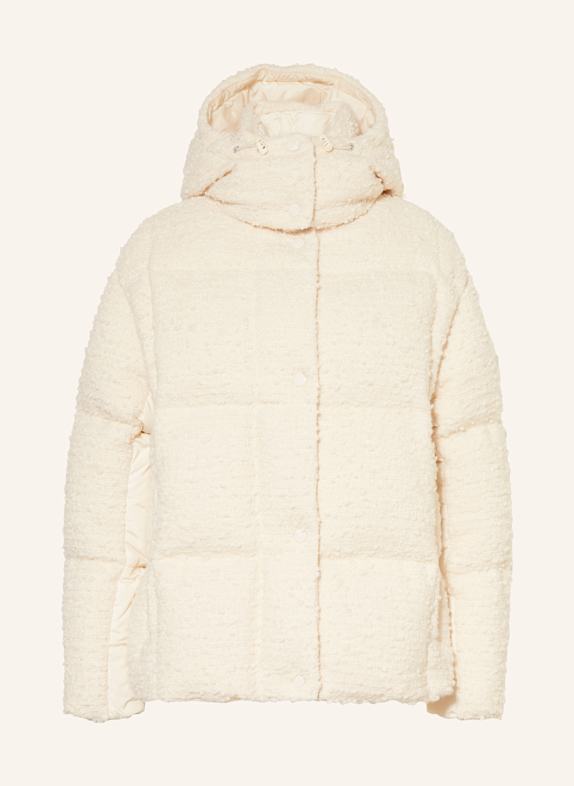 MONCLER Daunenjacke PARANAS aus Bouclé ECRU