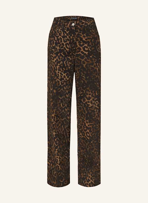 STUDIO AR Straight Jeans AGNES LEOPARD