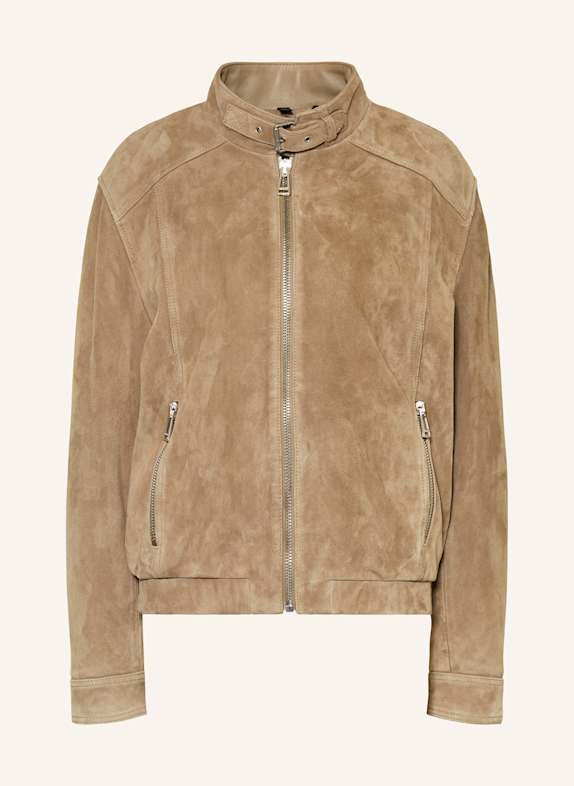 BELSTAFF Leather jacket TAUPE