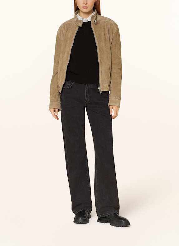 BELSTAFF Lederjacke TAUPE