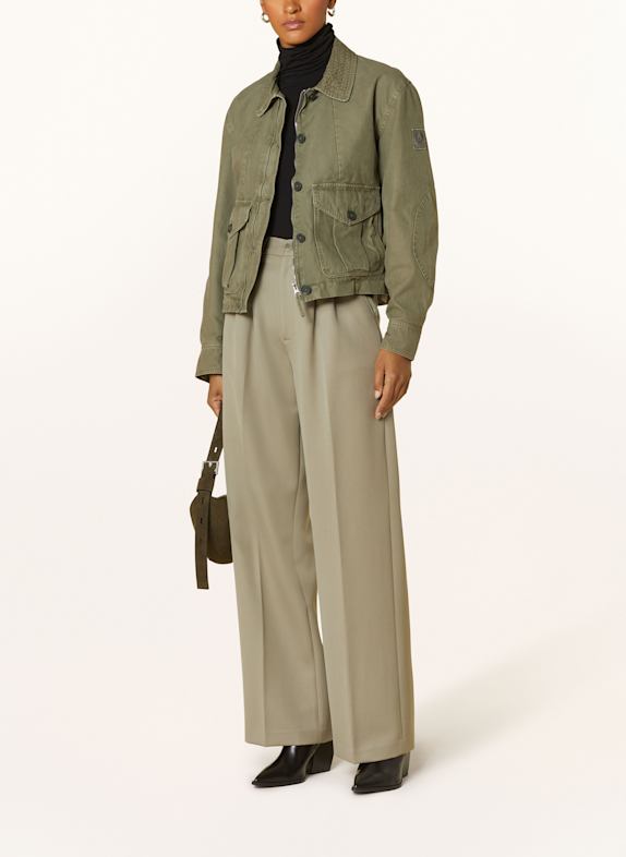 BELSTAFF Cropped-Fieldjacket OLIV