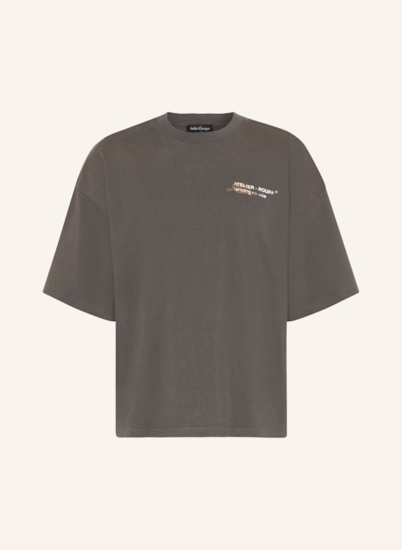 ATELIER D’ROUPA T-shirt CRAFT DARK GRAY/ WHITE