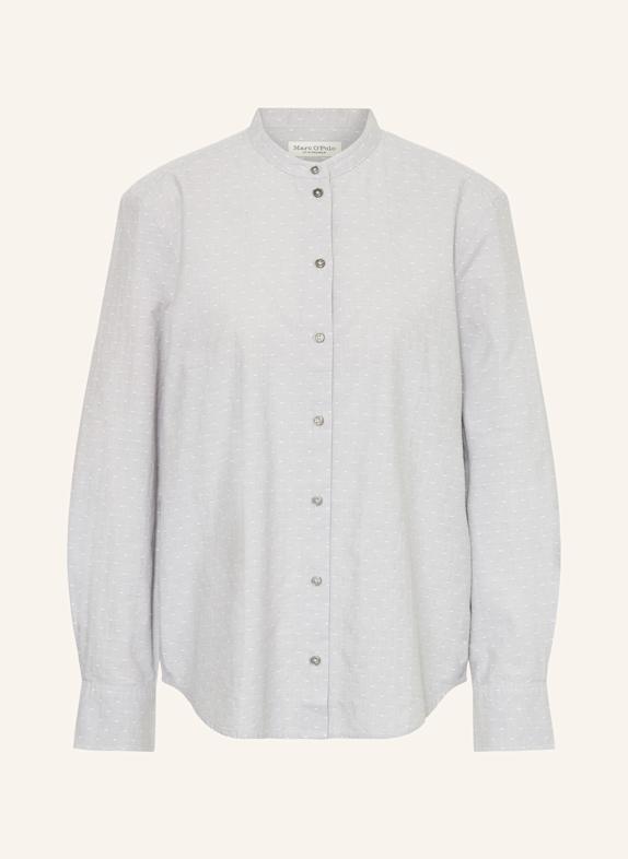 Marc O'Polo Bluse HELLGRAU/ WEISS