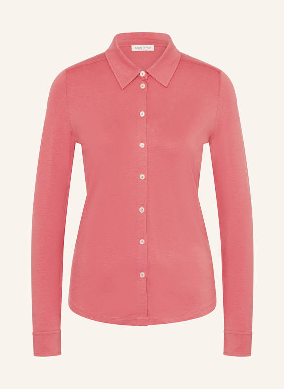 Marc O'Polo Hemdbluse aus Jersey HELLROT