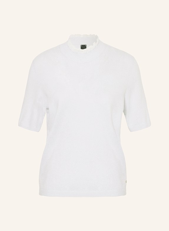 MARC CAIN Strickshirt mit Glitzergarn 800 silver
