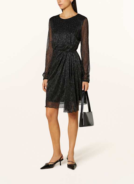 MARC CAIN Kleid mit Glitzergarn 900 BLACK