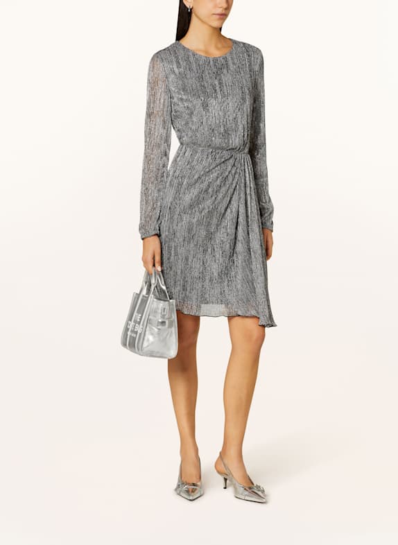 MARC CAIN Kleid mit Glitzergarn 800 silver