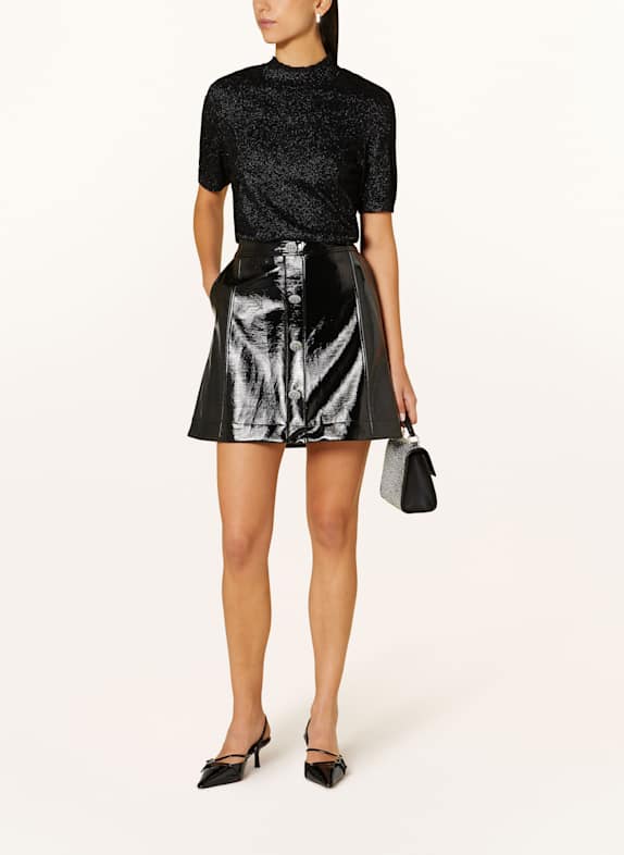 MARC CAIN Rock in Lederoptik 900 BLACK