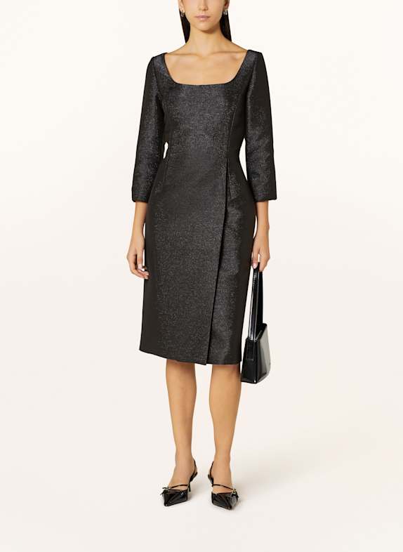 MARC CAIN Kleid mit Glitzergarn 900 BLACK