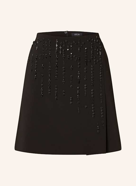 MARC CAIN Rock mit Schmucksteinen 900 BLACK