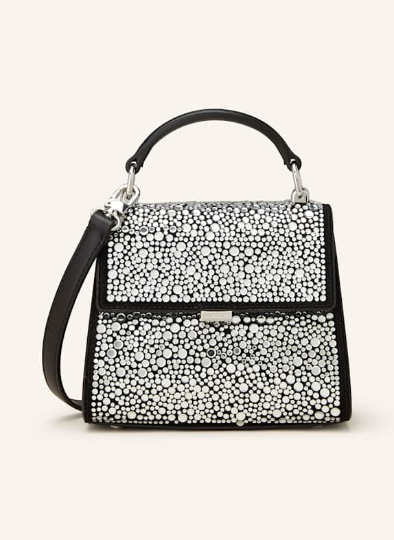 MARC CAIN Handtasche mit Schmucksteinen SCHWARZ