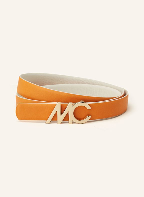 MARC CAIN Ledergürtel zum Wenden 112 bright ecru