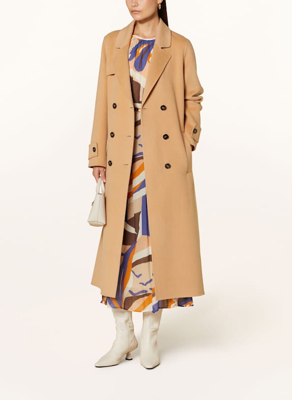 MARC CAIN Wollmantel 613 soft clay brown new