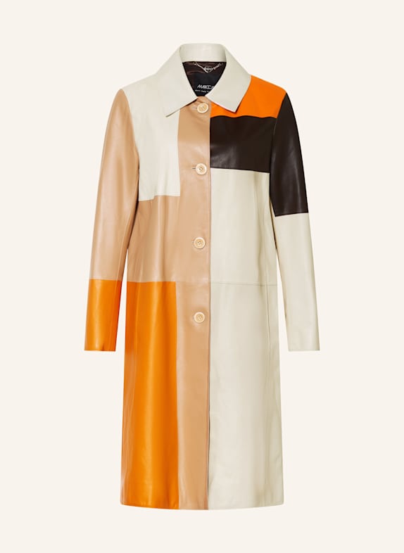 MARC CAIN Ledermantel 445 bright pumpkin