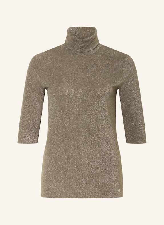 MARC CAIN Strickshirt mit Glitzergarn 581 sage powder