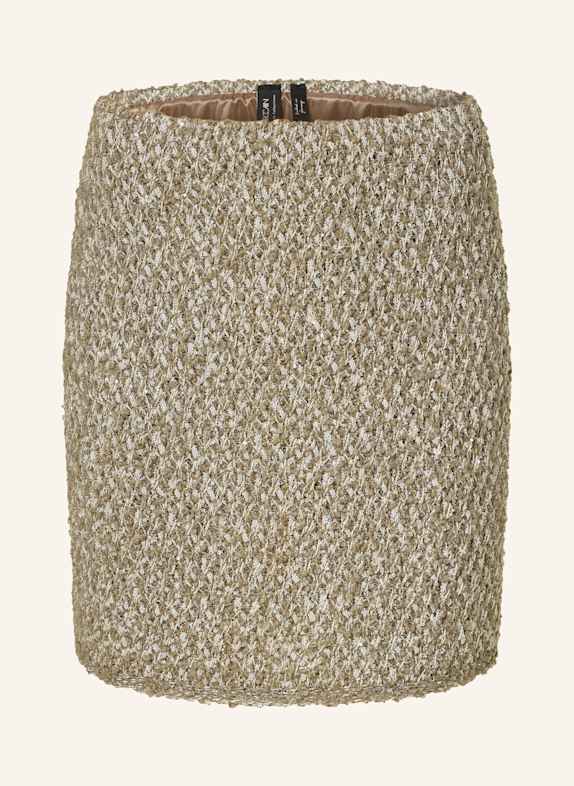 MARC CAIN Strickrock mit Pailletten 581 sage powder