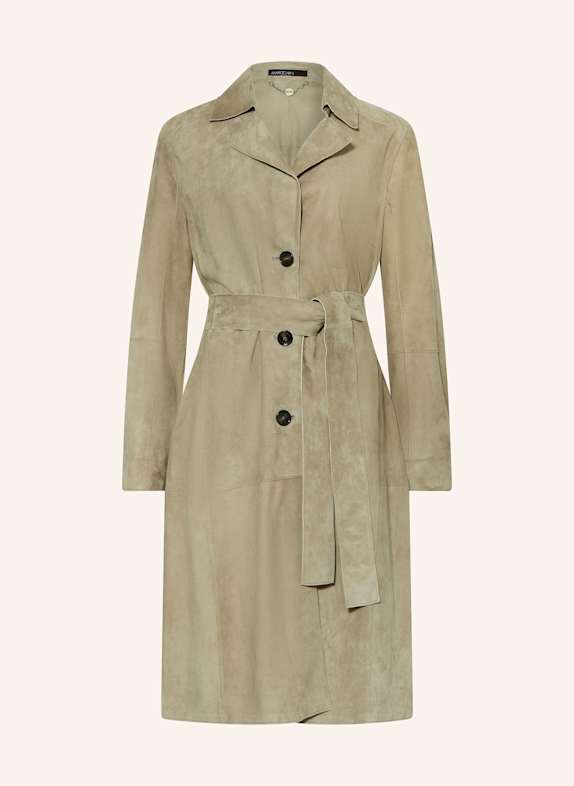 MARC CAIN Ledermantel 581 sage powder