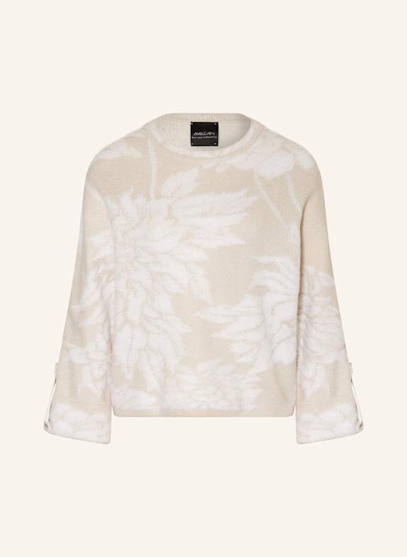 MARC CAIN Pullover mit Glitzergarn 127 deep pearl