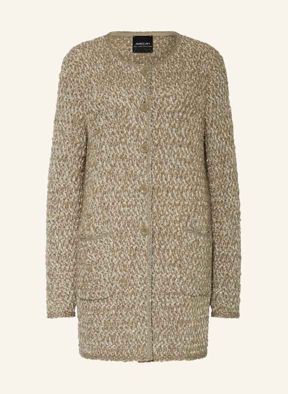 MARC CAIN Strickjacke mit Pailletten 581 sage powder