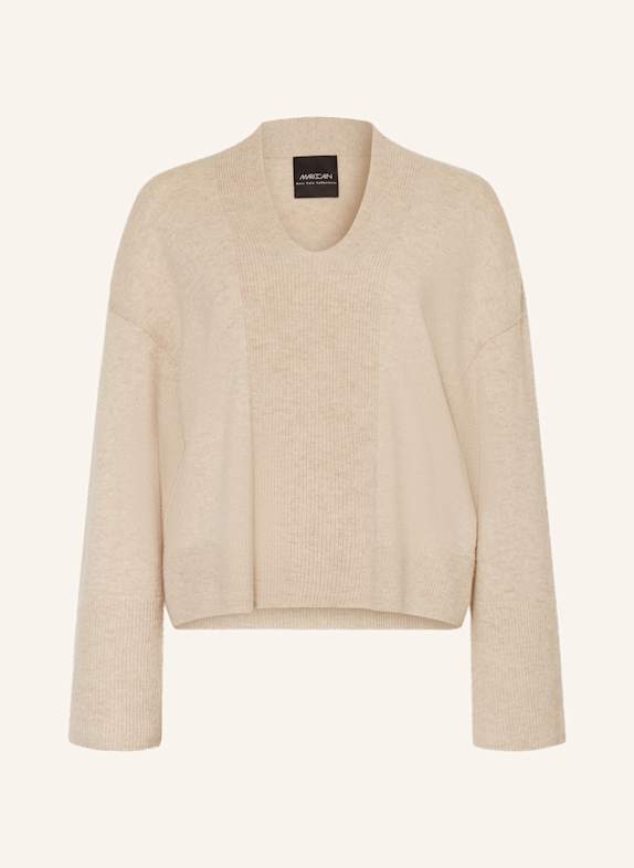 MARC CAIN Cashmere-Pullover 129 new pearl melange