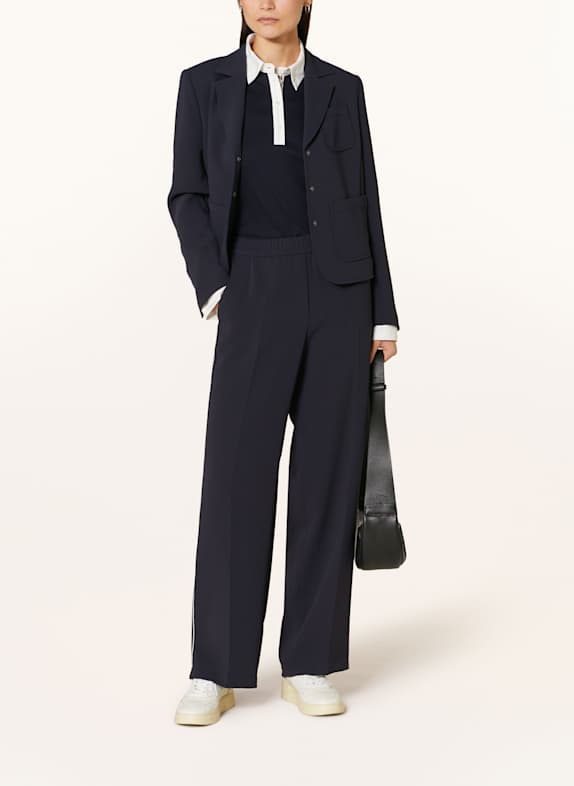 MARC CAIN Marlenehose WASHINGTON mit Galonstreifen 394 navy