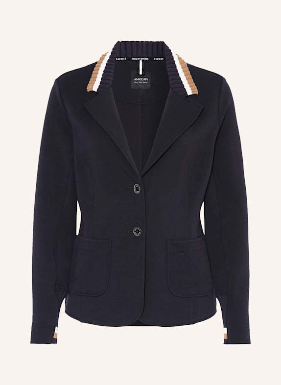 MARC CAIN Jerseyblazer im Materialmix 394 navy