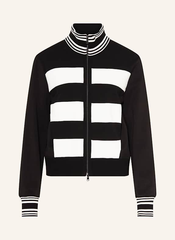 MARC CAIN Sweatjacke 190 white and black