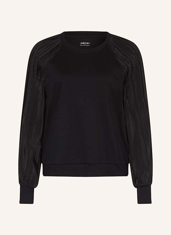 MARC CAIN Longsleeve im Materialmix 900 BLACK