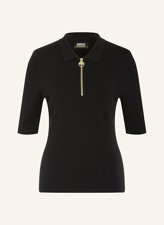 BARBOUR INTERNATIONAL Koszulka polo z dzianiny EMERSON CZARNY