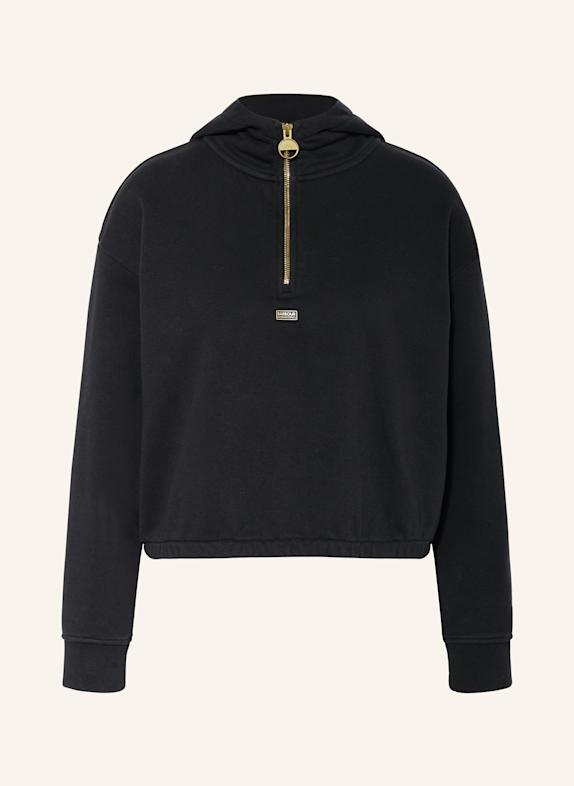 BARBOUR INTERNATIONAL Cropped-Hoodie PRIYA SCHWARZ