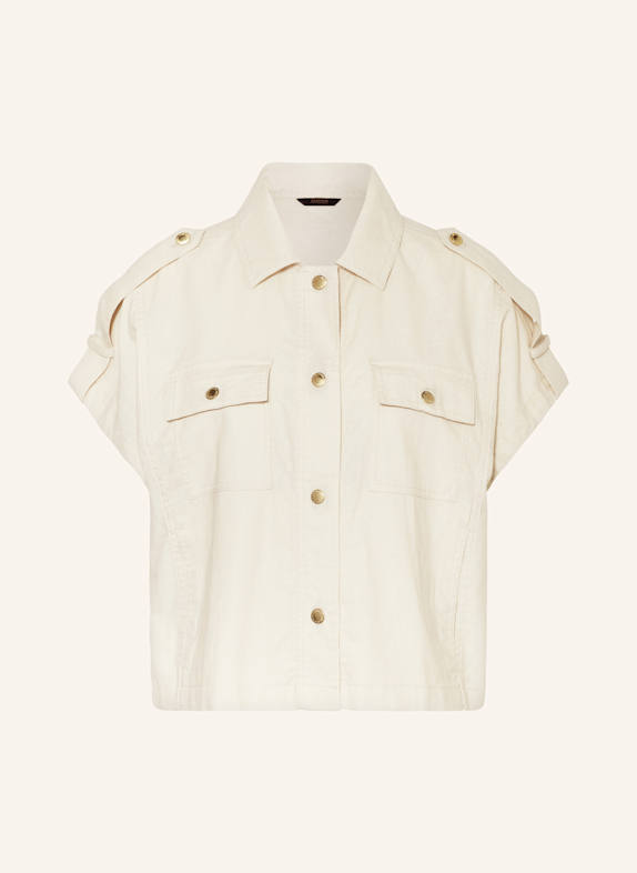 BARBOUR INTERNATIONAL Blusentop PRIYA mit Leinen CREME