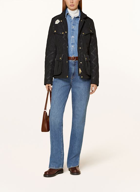 BARBOUR INTERNATIONAL Steppjacke HALSEY SCHWARZ